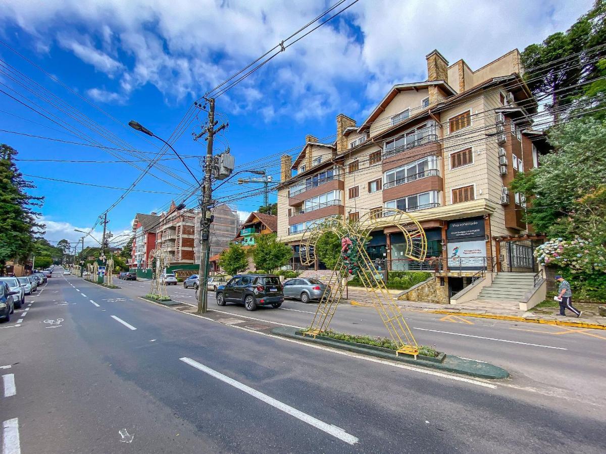 Flores Da Montanha 103B - Apto Borges De Medeiros Gramado 600 Metros Rua Coberta Eksteriør bilde